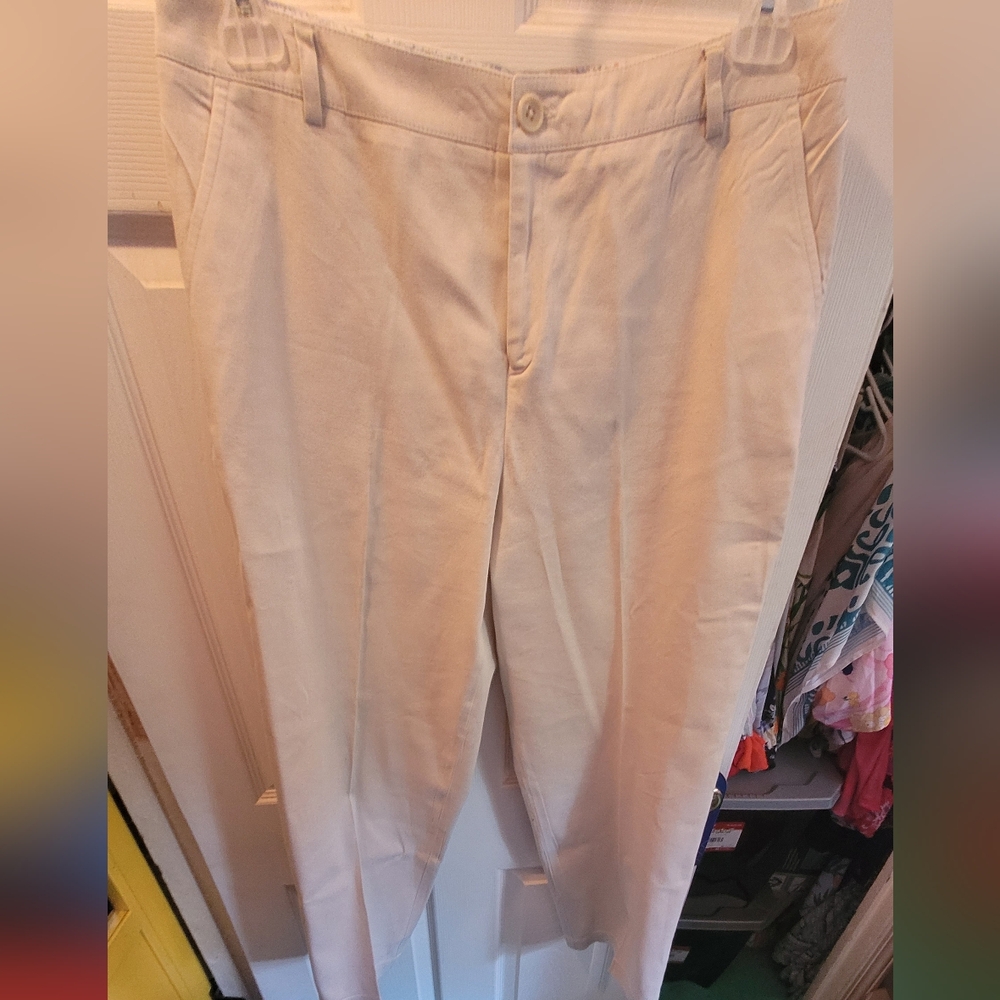 Dockers Cream Metro Pant Fabric